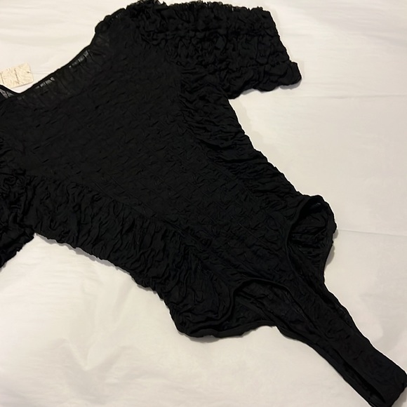 NWTS FREE PEOPLE BLACK BODYSUIT (L) - Picture 14 of 16